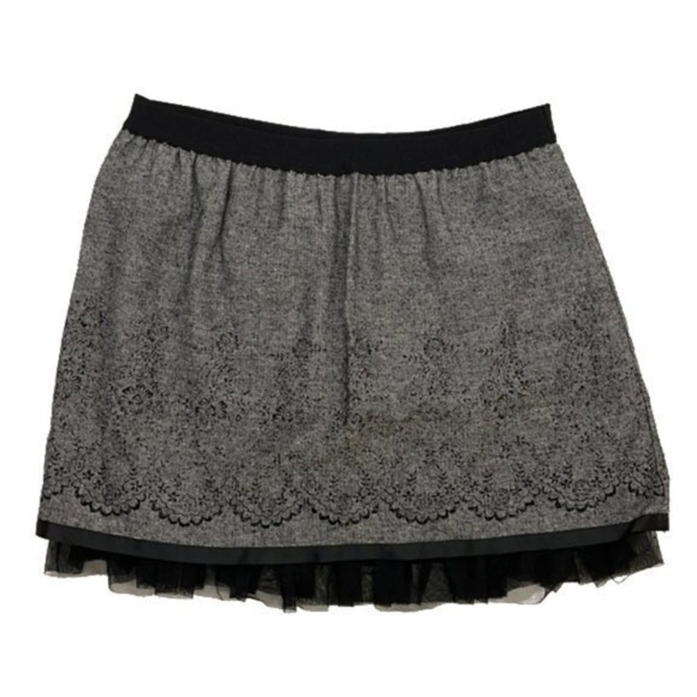 Joe Benbasset | Grey Embroidered Skirt